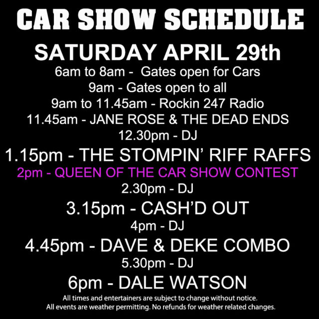 Car Show Schedule Viva Las Vegas